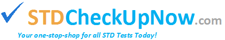 STD CheckUpNow.com Logo Large blue orange